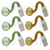 QBsomk Fumer Pipes coloré 10mm 14mm 18mm mâle épais verre pyrex brûleur à mazout conduites d'eau plates-formes bongs 30mm gros bols