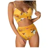 Femmes Gradient Couleurs Maillots De Bain Tendance De La Mode Soutiens-Gorge Mémoires Split Taille Haute Maillot De Bain Designer Été Femme Plage Piscine Sexy Sling Bikini Ensembles