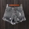 Dames shorts dames ywsrlm gescheurde gat 5 kleuren denim vrouwen casual jeans 2022 zomer meisje plus maat 6xl