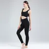 Yoga Outfit Achhhe Leggings Женщины Дышащие брюки ROPA DEPORTIVA MUJER Couscsuit тренажерный зал 2 шт. Набор женских спортивных бюстгальтеров с длинным рукавом