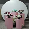 Grand Birthday Backdrops Metal Decor Stand Stand Stand Cake Filar Cylinder Cedestal for Party Hotel Bar Sklep Kwiat Deser