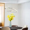 Crystal kroonluchter, acryl ontwerp moderne led hanglampen verstelbare roestvrij staal voor slaapkamer woonkamer keuken badkamer dineren