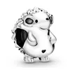 Nowy Srebrny Kolor Zwierząt Urok Kot Lion Tortoise Owl Wąż Unicorn Horse Koraliki Fit Original Pandora Charms Bransoletka Kobiety Biżuteria 2044 Q2