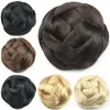 Синтетические булочки плетеные Chignons, имитирующие наращивание волос человека для ежедневной рабочей вечеринки и прическа невесты G660205-2