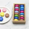 2021 Macaron Box 2 Storlekar Papper Choklad Biscuit Muffin Boxar Förpackning Semestergåva Hemleveranser