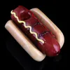 Senaste Pyrex Tjock Glas Hot Dog Shape Filter Pipes Handpipor Handgjorda Portable Innovativ Design Dry Herb Tobak Olje Rigar Cigaretthållare Tube DHL Gratis