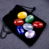 Luźny owalny Reiki Seven Chakra Healing Natural Stone Topbled Nieregularny Polerowanie Rock Quartz Yoga Energy Bead Decoration
