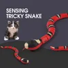 Smart Sensing Cat Toys Toys Automatic ElEtronic Snake Teasering Play USB Recargable Gatito para Perros S PET 220223
