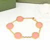 Link Chain Women Bracelets & Bangles Fashion Plant Pattern Fine Jewelry Womens Classic Bracelet with Box Options
