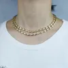 16 "Gold Color Fashion Chains European Women Ing Beaded Link Chain Choker Necklace