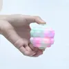 Fidget sensoriale bolle pop dito spinning top giocattoli cinghie cellulare cinghie 3D semplici fossette di spinner palle decompressione spinta giroscopio antistress gilone giocattolo per bambino adulto