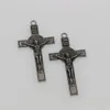 20Pcs Catholicism Benedict Medal Charms Crucifix Pendant Handmade Antique Silver/Gold/Black Pendants Jewelry Findings Components L17837508776