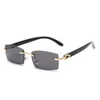 Natural Wood Square Bright Oversize Sunglasses Random Frame for Men Read Optical Oval Eye Glass1708796