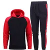 Ensembles pour hommes Sweats à capuche + Pantalons Survêtements en molleton Pulls solides Vestes Sweatershirts Pantalons de survêtement surdimensionnés à capuche Streetwear Tenues G1217