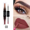 Missyoung 2 in 1 Vloeibare Oogschaduw en Matte Non-Stick Cup Lip Gloss Langdurige Waterdichte Velachtige Matte Lipstick