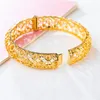 Copper Gold Plated Open Bangles for Women Etiopian African Arab Dubai Armband Bangle Wedding Party Jewets Gifts INTE22