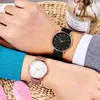 Bilek saatleri Kadınlar Gül Altın Montre Femme 2021 Kadın Örgü Kemer Ultra-İnce Moda Relojes Para Mujer Lüks Bilek Wat221L