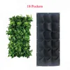 Fioriere Vasi Colore nero Appeso a parete Sacchetti per piantare 36/72 Tasche Grow Bag Fioriera Giardino verticale Vegetale Forniture per la casa