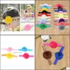 Baby, Mutterschaft18pcs / lot Nette Kinder Mädchen Solide Farbe Elastische Blume Stirnband Haarband Asoresen Sommer Stil Drop Lieferung 2021 Q7bpq