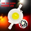 1 واط / 3 واط عالية الطاقة led أبيض أحمر أخضر أزرق أصفر 100-120LM رقاقة الخرز 4 خطوط الذهب باعث الصمام الثنائي مصباح لمبة ل diy ضوء