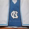 Vintage Vince Carter UNC Jersey North Carolina #15 Vince Carter Blue White Stitched NCAA College Basketball Jerseys, Haftowane logo szorty