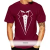 Men's T-Shirts Tuxedo Bow Tie, Mens Funny T Shirt - Christmas Gift For Dad Fancy Dress Cotton Low Price Top Tee Teen Boys 2021 Latest