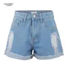 Kobiety dżinsowe szorty Summer Seksowne krótkie spodnie dżinsowe szczupły talia All-mecz 210702