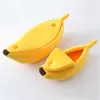 Banana Shape Pet Dog Cat home litter Bed House for Mat Durable Kennel Doggy Puppy Cushion Basket Warm Portable Cat Supplies gy 2101006