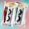 Tjock Curly Crisscross False Eyelashes Extensions Soft Light With Tweezer Hand Made återanvändbara flerskikt 3D Fake Lashes Makeup A8701703