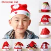 Partihandel 1pc Jul Hat Santa Claus LED Light Up Blinkande Kostym Party Dekoration Jul och nyår Gåvor Mini Hattar