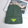 2021 Winter Solid Color Wol Gebreide Peas Damesmode Casual Hat Warm Dames Soft Dikte Helm Ski