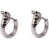 Mode Européenne Et Américaine Stud 925 Sterling Silver Cobra Boucles D'oreilles Mignon Hip Hop Boucle D'oreille Froide Tendance Neutre Bijoux Accessoires