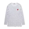 Best Quality HOLIDAY Heart PLAY STRIPED COM DES GARCONS CDG PLAY RED HEART LONG SLEEVE T-SHIRT