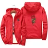 QSuper Rose Bomber Mannen Jas Hip Hop Slim Fit Bloemen Pilot Mannen Jas Heren Hooded Jassen Mannelijke Merk Kleding X0621