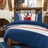 Puur katoen 4 stuks schattige kinderen beddengoed set met kussensloop laken quilt cover jongen meisje kinderbedden