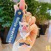 크리스마스 선물 Keychains 애니메이션 악마 슬레이어 Kimetsu no yiiba keychain 양면 열쇠 고리 자동차 가방 펜던트 그림 열쇠 고리