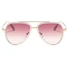 Allt i Pilot Summer Mirror Quay Solglasögon för kvinnor Gradient Travel Eyewear Sexy Ladies Shades Oculos276o