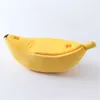 Banana Shape Pet Dog Cat home litter Bed House for Mat Durable Kennel Doggy Puppy Cushion Basket Warm Portable Cat Supplies gy 2101006