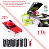 Onion Chopper Vegetable Cutter Multifunctional Slicer Manual Grater Potato Mandoline Kitchen Accessories Utensils Items Gadgets 210326