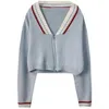 Women's Knits Women's & Tees Y2KROBE Sweater Zip Up Y2k Aesthetic Knitted V-Neck Indie Preppy Style Vintage Cardigan 2022 Autumn Women