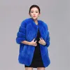 Abrigo de piel sintética mullida de invierno para mujer Abrigo de piel imitada gruesa de alta calidad Outwear cálido para mujer 211018