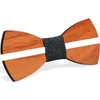 9 stylów vintage czerwone różyce krawaty puste z bowknot dla dżentelmena Wedding Drewniane akcesoria Bowtie Fasion