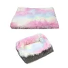 Cat Beds & Furniture Foldable Pet Bed Mats Warm Soft Cushion Small Dog Rest Dual-use Coloured Blanket Winter Sleeping Puppy Cats Nest Sleep