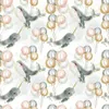 ドレスのためのポリエステルサテンの生地のための布の布のカスタムプリント海洋動物パターン布縫いDiy手作りパッチワーク210702