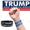 Trump Make America First Armband Partybevorzugung Schwarz Blau I Like Trump 2024 Silikonarmband