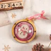 Christmas Tree Ornament Blank Children DIY Handwork Wooden Coloring Toy Christmas Decorations Kids Xmas Gifts XD24786