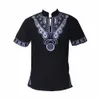 Dashikiage dashiki män skjorta afrikansk haute tribal blouse broderad ankara t-shirt 210324