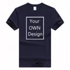 التصميم الخاص بك العلامة التجارية / صورة مخصص الرجال والنساء diy القطن تي شيرت قصيرة الأكمام عارضة t-shirt قمم الملابس المحملة FC002 210324