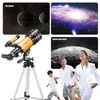 Szurowce i taśma potężna astronomiczna teleskop 15x150X Zoom HD HDPower Portable Tripod Nocny wizja głęboka przestrzeń Star6443913