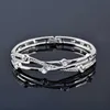 Leeker Charm Hollow Wide Bangle för Kvinnor Rose Guld Silver Color Cubic Zirconia Armband Uttalande Smycken 140 LK7 Q0719